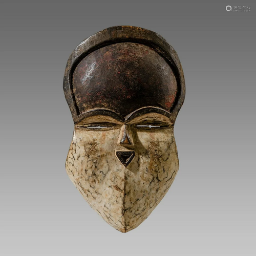 African Wood mask Gabon Teke, c.20th century.