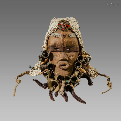 African Wood mask Ivory Coast Dan c.20th century.