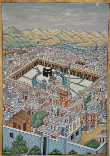 A Large painting of inner view, mecca the 