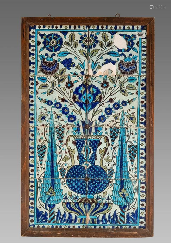 A Set of Syrian Ceramic Tiles c.17th century. Christies