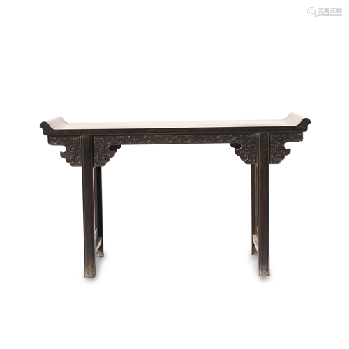 ZITAN EVERTED RIM ALTAR TABLE