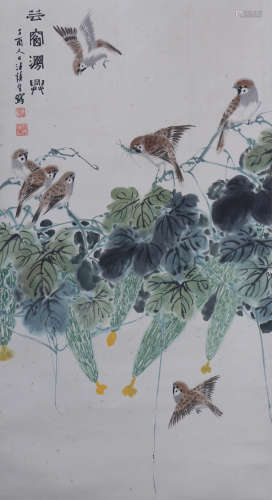 A Wang shensheng's birds painting