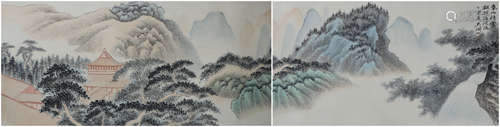 A Wu hufan's landscape painting(without frame)