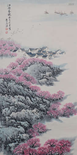A Song wenzhi's landscape painting