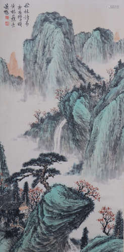 A Xiao qianzhong's landscape painting