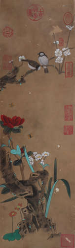 A  flowers and birds painting