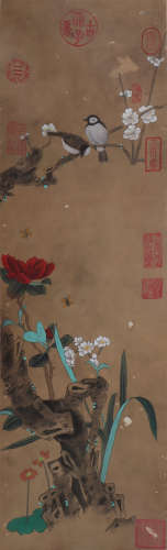 A  flowers and birds painting