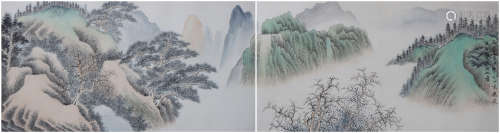 A Wu hufan's landscape painting(without frame)