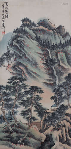 A Xie zhiliu's landscape painting