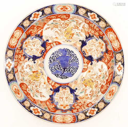 Japanese Meiji Imari Porcelain Charger