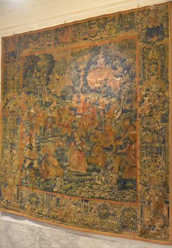 Flemish tapestry 'hunting scene', 17th century (320x290 cm) (*)