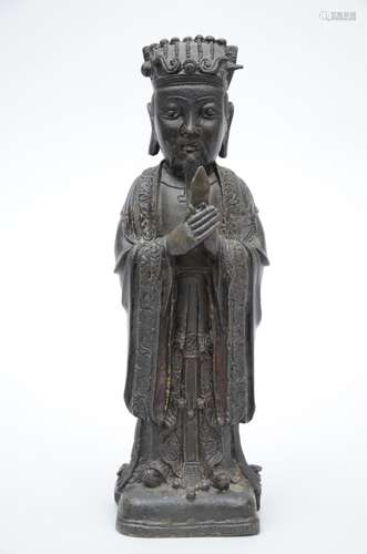 Chinese daoist bronze statue, Ming dynasty (26,5 cm)