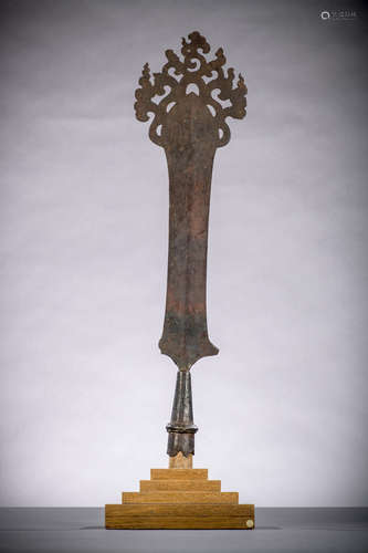 Iron top of a shaman staff, Tibet (59 cm)