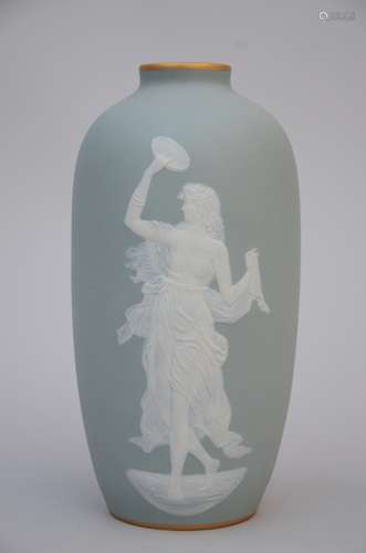 Camille Tharaud: Art Nouveau vase in Limoges porcelain (31,5 cm)