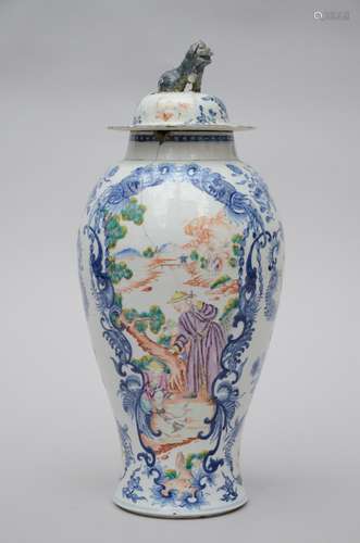 A Chinese famille rose porcelain vase, Qianlong period (48 cm) (*)