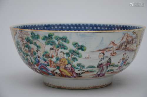 Bowl in Chinese 'mandarin' porcelain, Qianlong period (11x26 cm) (*)