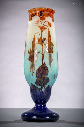 Vase 'Le verre Français' by Charder (38 cm)