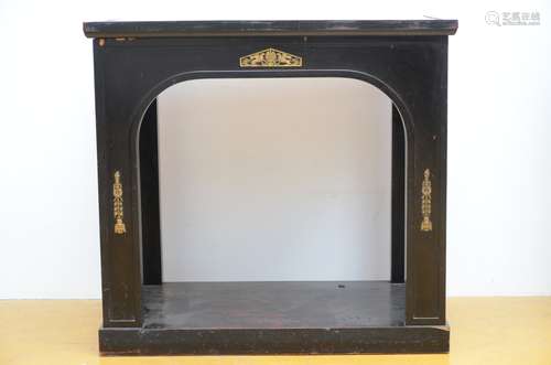 Empire style console with pietra dura top (99x107x64) (*)