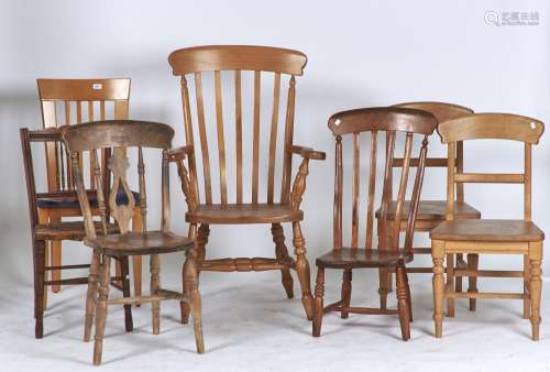 SEVEN VARIOUS VICTORIAN AND LATER CHAIRS Condition report SOME SHOWING SIGNS OF AGE AND WEAR, OTHERS