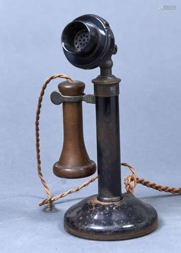 A STANDARD BRITISH CB PEDESTAL OR 'CANDLESTICK' TABLE TELEPHONE, C1930 Condition reportIn original