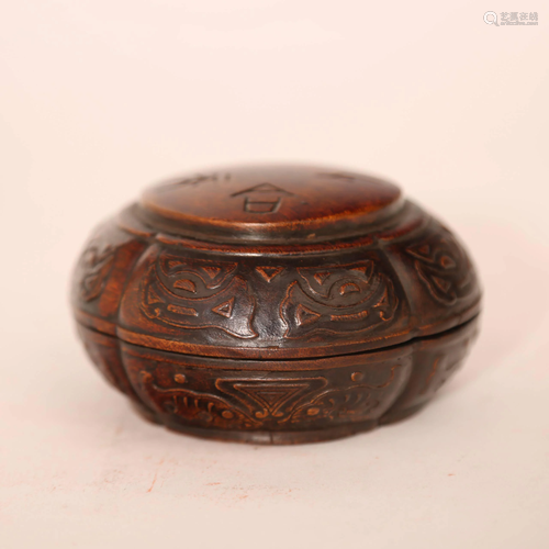 18th century agarwood box