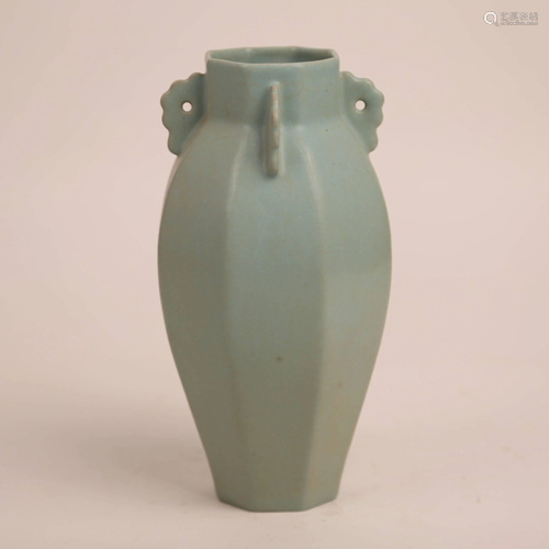 Ru Kiln Octagonal Bottle