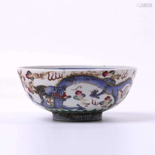 A Dragon Pattern Porcelain Bowl