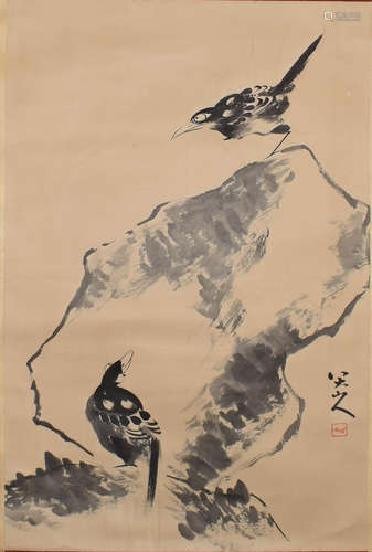 A Chinese Birds Painting, Ba Da Shanren Mark