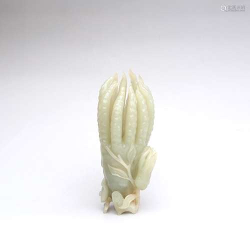 A White Jade Buddha Hand Ornament