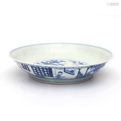 A Pine&Bamboo&Plum Blossom Pattern Porcelain Plate