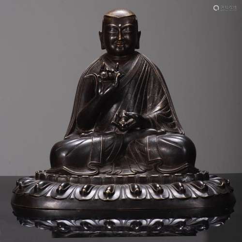 A Copper Alloy Guru Buddha Statue