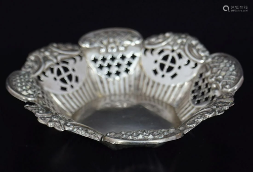 SILVER BONBON DISH