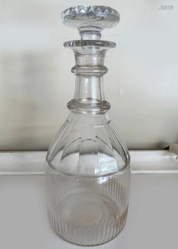 GEORGIAN GLASS DECANTER