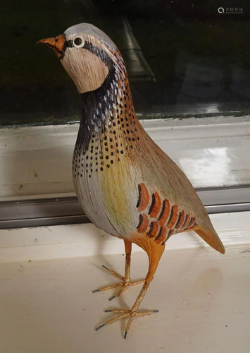 MODELLED AND PAINTED PARTRIDGE