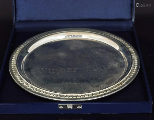 SILVER PLATED PRESENTATION TRAY