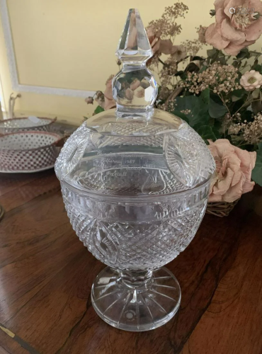 MUCKROSS CRYSTAL URN AND COVER