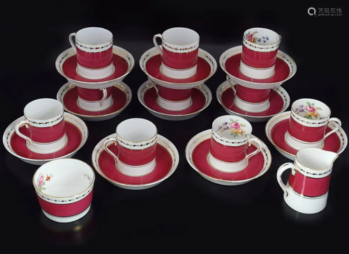 STAFFORDSHIRE CHINA COFFEE SET