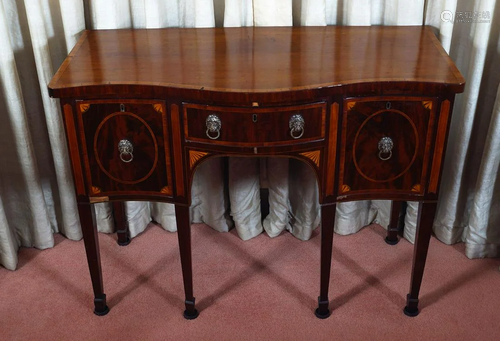 GEORGE III SHERATON SIDEBOARD