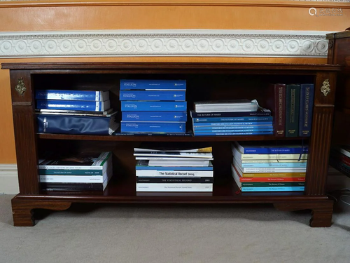 PAIR OF EDWARDIAN MAHOGANY BOOKSHELVES