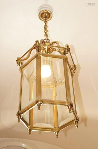 BRASS HALL LANTERN