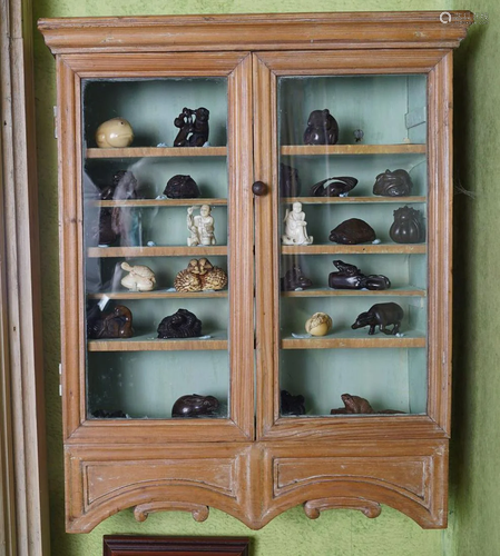 LATE 18TH-CENTURY HANGING COLLECTOR'S CABINET