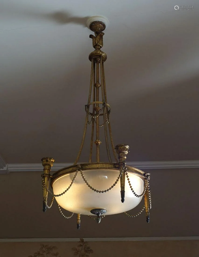 19TH-CENTURY FRENCH ORMOLU CHANDELIER