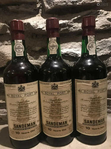 SANDEMAN 10 YEAR OLD TAWNY 10YO PORTUGAL