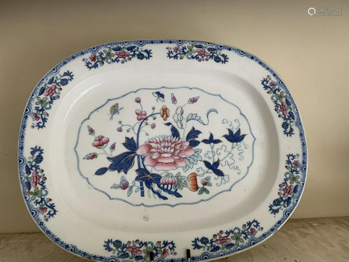 LARGE 19TH-CENTURY MEAT PLATTER