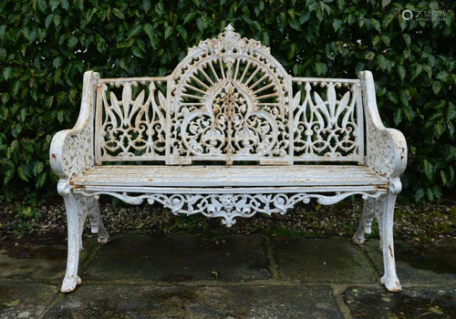 HEAVY CAST IRON GARDEN BENCH