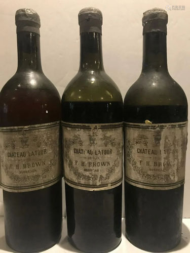 CHATEAU LATOUR F H BROWN BOTTLED 1899 BORDEAUX