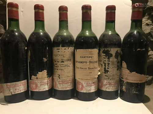 CHATEAU LAPLAGNOTTE BELLEVUE 1972 BORDEAUX