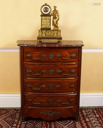 19TH-CENTURY KINGWOOD AND BRASS MOUNTED CHEST