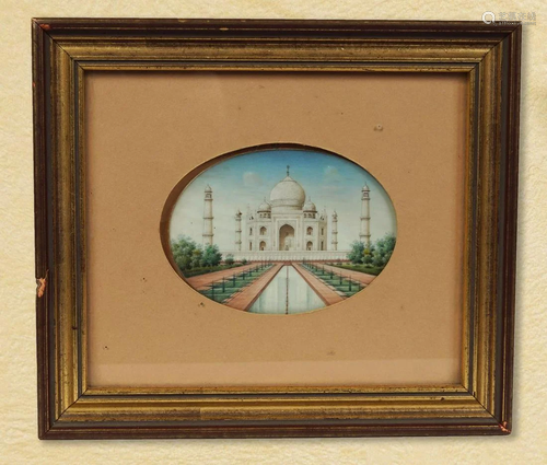 19TH-CENTURY PAINTED PORCELAIN PLAQUE