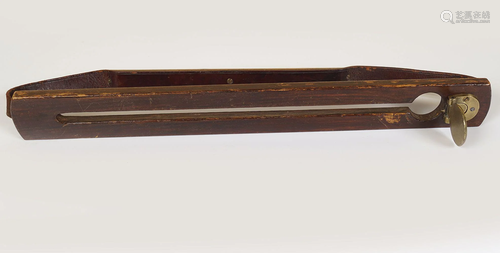 19TH-CENTURY LEATHER GAME CARRIER